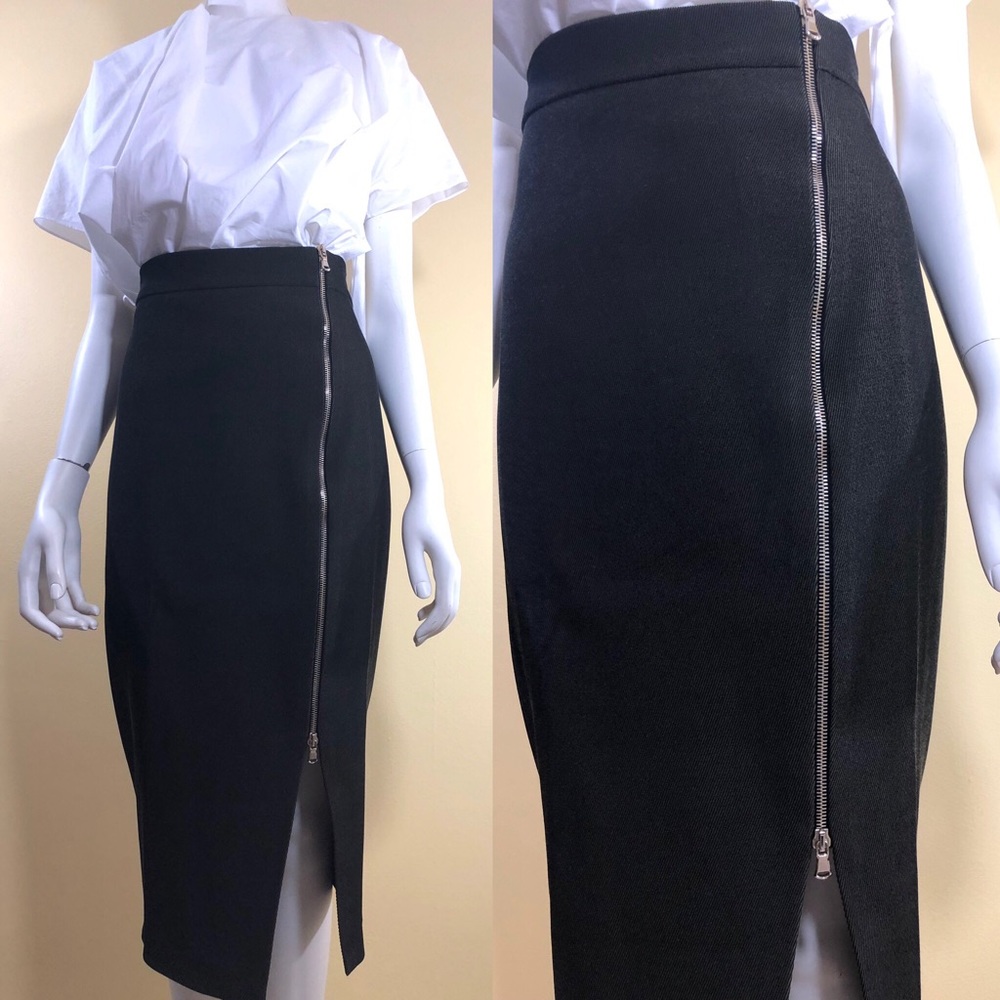 Zara zip slit pencil skirt